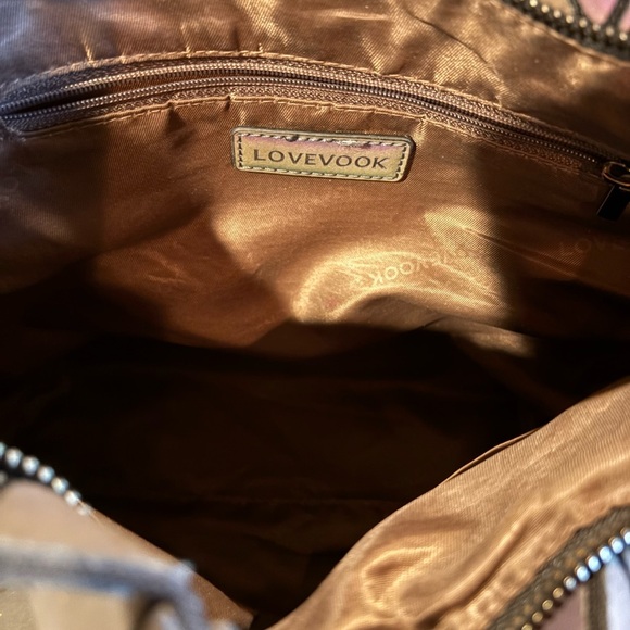 LOVEVOOK tote-style bag geometric lattice design. - Picture 8 of 16